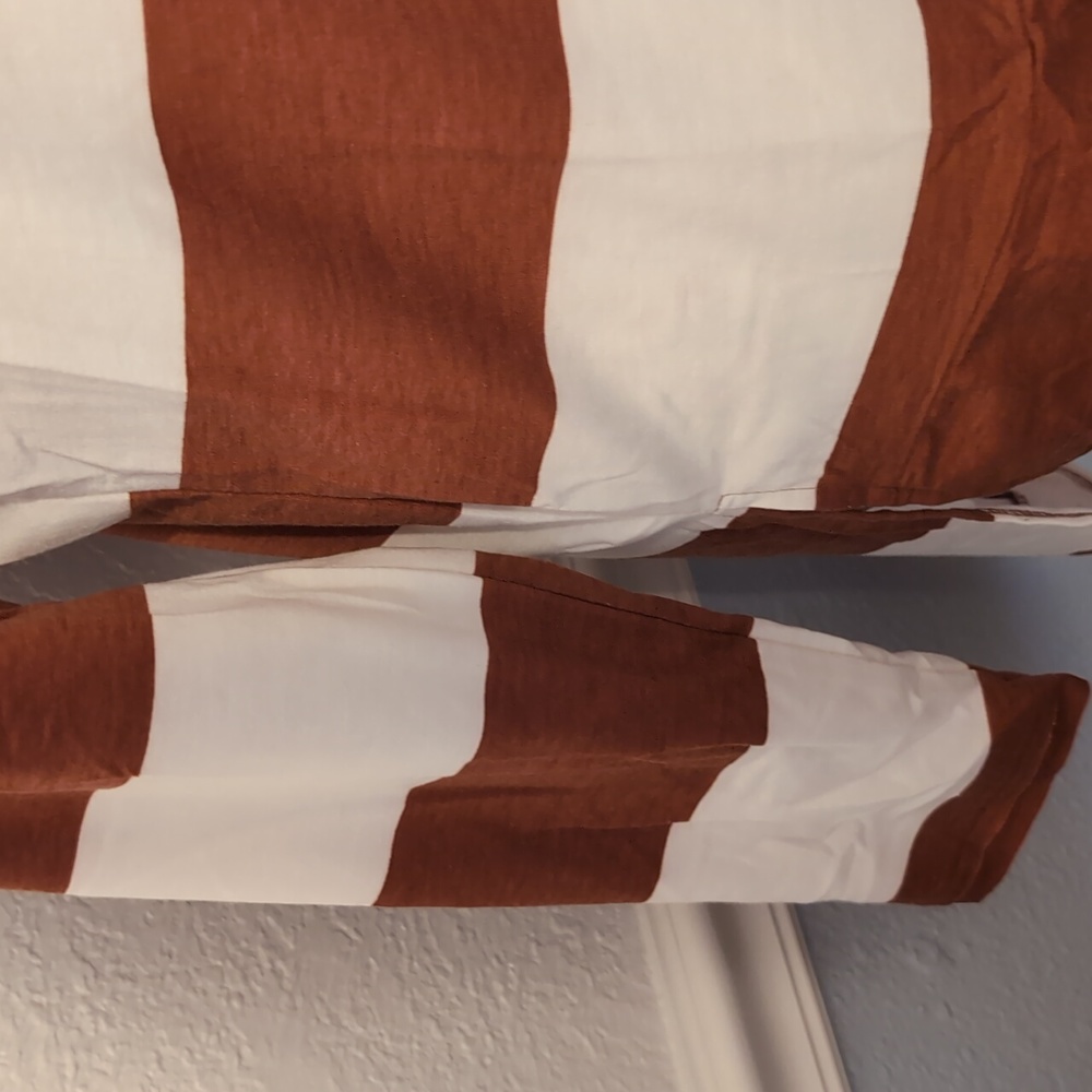 Brown stripe high low tunic - Picture 3 of 5